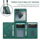 DG.MING Samsung Galaxy Z Flip 7 Crossbody Wallet Case