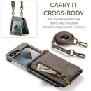 DG.MING Samsung Galaxy Z Flip 7 FE Crossbody Wallet Case