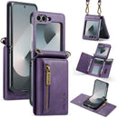 DG.MING Samsung Galaxy Z Flip 7 FE Crossbody Wallet Case