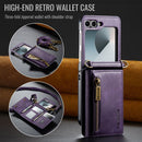 DG.MING Samsung Galaxy Z Flip 7 FE Crossbody Wallet Case