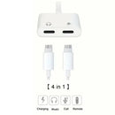 Double Lightning Y Cable Adapter Electronics Accessories