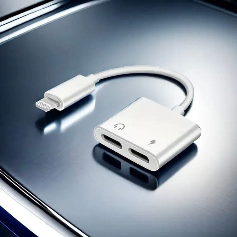 Double Lightning Y Cable Adapter Electronics Accessories