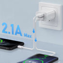 Dual USB Power Adapter Wall Plug (NZ / AUS) (White)
