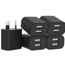 Dual USB Power Adapter Wall Plug (NZ / AUS) (Black)