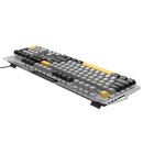 Ergonomic Wired Gaming Keyboard with RGB Rainbow Light &