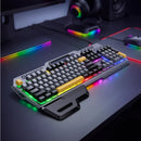 Ergonomic Wired Gaming Keyboard with RGB Rainbow Light &