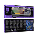 Ergonomic Wired Gaming Keyboard with RGB Rainbow Light &