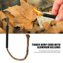Fire Starter Tinder Cord with Aluminum Bellow Pipe &