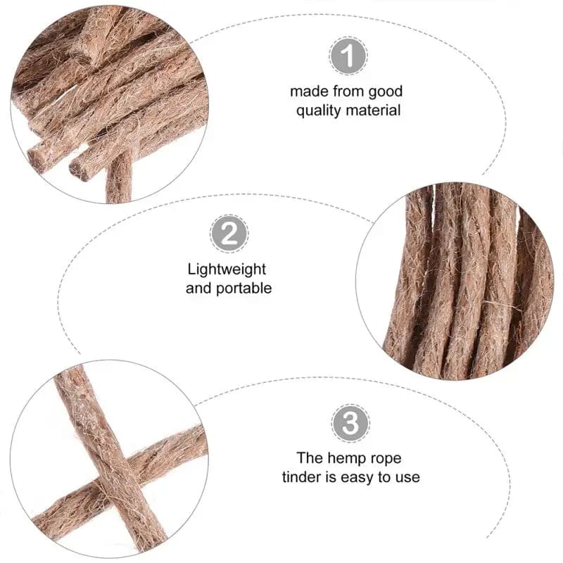 Fire Starter Tinder Wick (20 pieces in sealed pack) Tools &