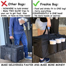 Food Delivery Bag with Cup Holders 3