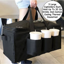 Food Delivery Bag with Cup Holders 2