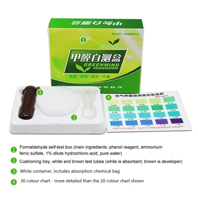 Formaldehyde (HCHO) Air Quality Test Kit