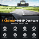 Four-record Driving Recorder Dash Cam Four Channel Video 8