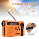 Full Band AM/FM/SW1/SW2 Radio Torch Solar Panel & Hand