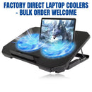 Gaming Laptop Cooling Pad with Dual Silent Fans &