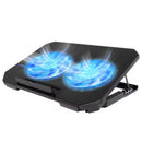 Gaming Laptop Cooling Pad with Dual Silent Fans &