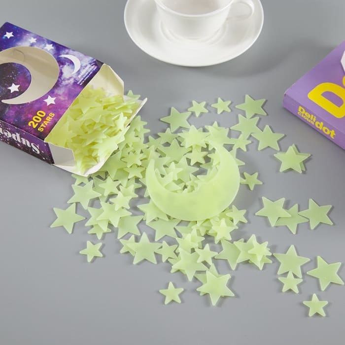 Glow in the Dark Stickers (Pack of 200) - 3D Puzzle