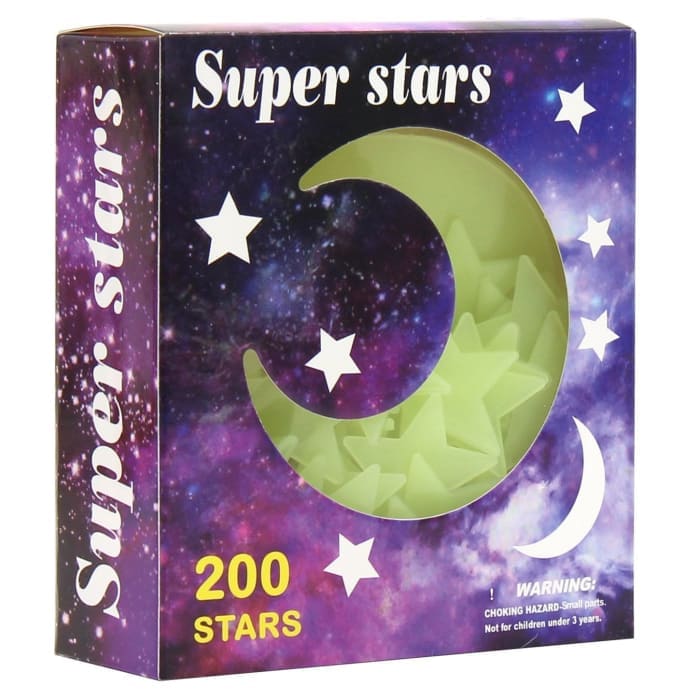 Glow in the Dark Stickers (Pack of 200) - 3D Puzzle