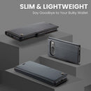 Google Pixel 10 Pro CaseMe Retro Wallet Case [Black] 8