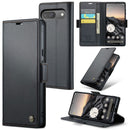 Google Pixel 10 Pro CaseMe Retro Wallet Case [Black] 1