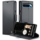 Google Pixel 10 Pro XL CaseMe Retro Wallet Case [Black] 1