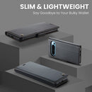 Google Pixel 10 Pro XL CaseMe Retro Wallet Case [Black] 8