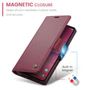 Google Pixel 10 Pro XL CaseMe Retro Wallet Case [Maroon] 10