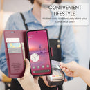Google Pixel 10 Pro XL CaseMe Retro Wallet Case [Maroon] 4