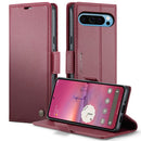Google Pixel 10 Pro XL CaseMe Retro Wallet Case [Maroon] 1