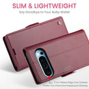 Google Pixel 10 Pro XL CaseMe Retro Wallet Case [Maroon] 2