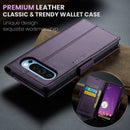 Google Pixel 10 Pro XL CaseMe Retro Wallet Case [Purple] 6