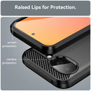 Google Pixel 10a Carbon Fibre TPU Case Slim Shockproof Cover Black