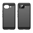 Google Pixel 10a Carbon Fibre TPU Case Slim Shockproof Cover Black