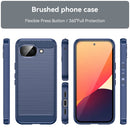 Google Pixel 10a Carbon Fibre TPU Case Slim Shockproof Cover Navy