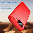 Google Pixel 10a Carbon Fibre TPU Case Slim Shockproof Cover Red