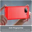 Google Pixel 10a Carbon Fibre TPU Case Slim Shockproof Cover Red