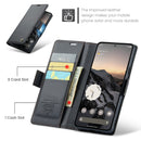 Google Pixel 10a CaseMe Retro Wallet Case [Black]