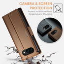 Google Pixel 10a CaseMe Retro Wallet Case [Brown]