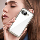 Google Pixel 10a Soft TPU Bumper Shockproof Cover Case [Clear Grey]
