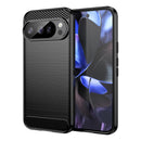 Google Pixel 10 Pro Carbon Fibre TPU Case Slim Shockproof Cover Black