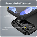 Google Pixel 10 Pro Carbon Fibre TPU Case Slim Shockproof Cover Black