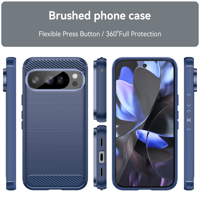 Google Pixel 10 Carbon Fibre Brushed Case [Navy]
