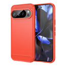 Google Pixel 10 Pro Carbon Fibre TPU Case Slim Shockproof Cover Red