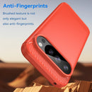 Google Pixel 10 Pro Carbon Fibre TPU Case Slim Shockproof Cover Red