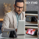 DG.MING Magnetic Wallet Case with Zipper Pocket for Pixel 10 [Black]