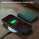 DG.MING Detachable Magnetic Wallet Case with Zipper Pocket for Pixel 10 [Green]