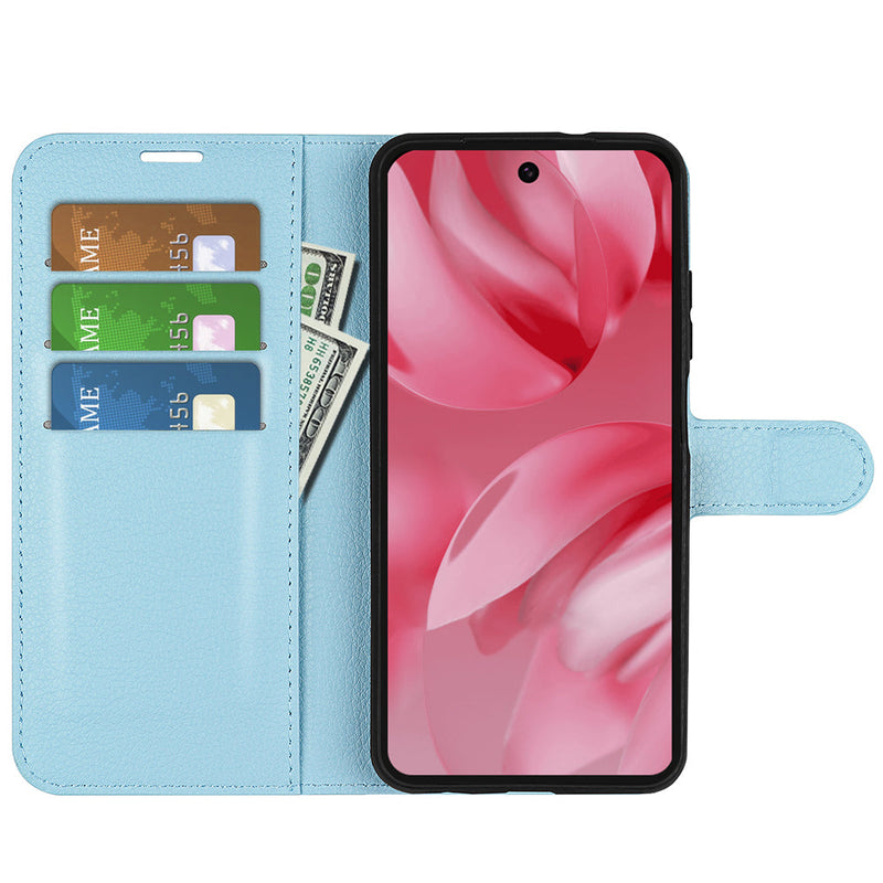 Google Pixel 10 PU Wallet Case [LightBlue]