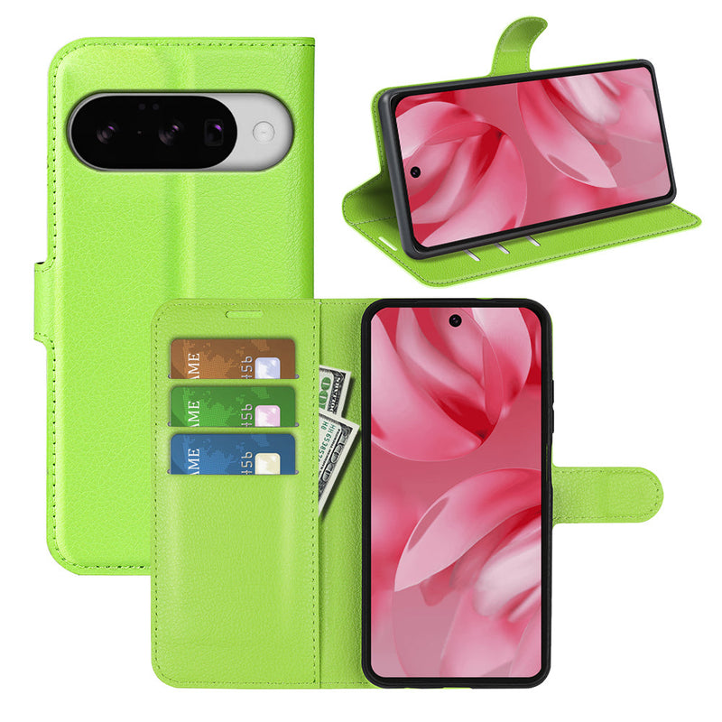 Google Pixel 10 PU Wallet Case [Green]