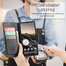 Google Pixel 10 Pro CaseMe Retro Wallet Case [Black]