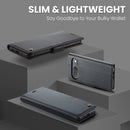 Google Pixel 10 Pro CaseMe Retro Wallet Case [Black]